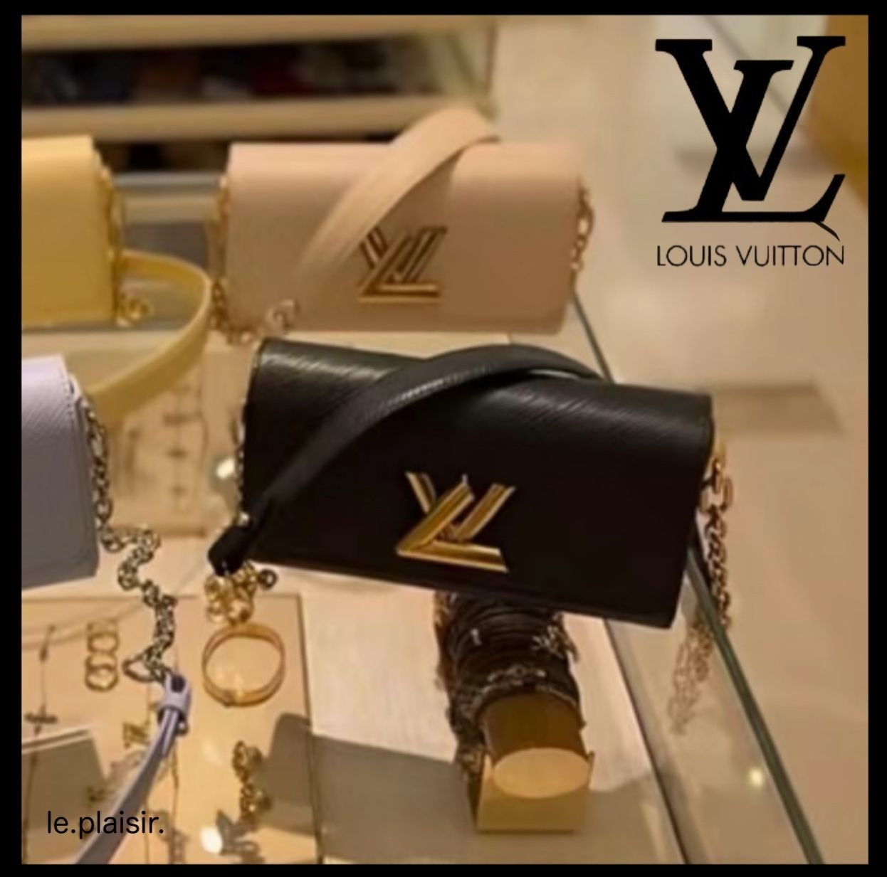 【高級感ある色使いがエレガント♪】Louis Vuitton★ポシェット 大人エレガント】Louis Vuitton ポシェット ツイストウェスト