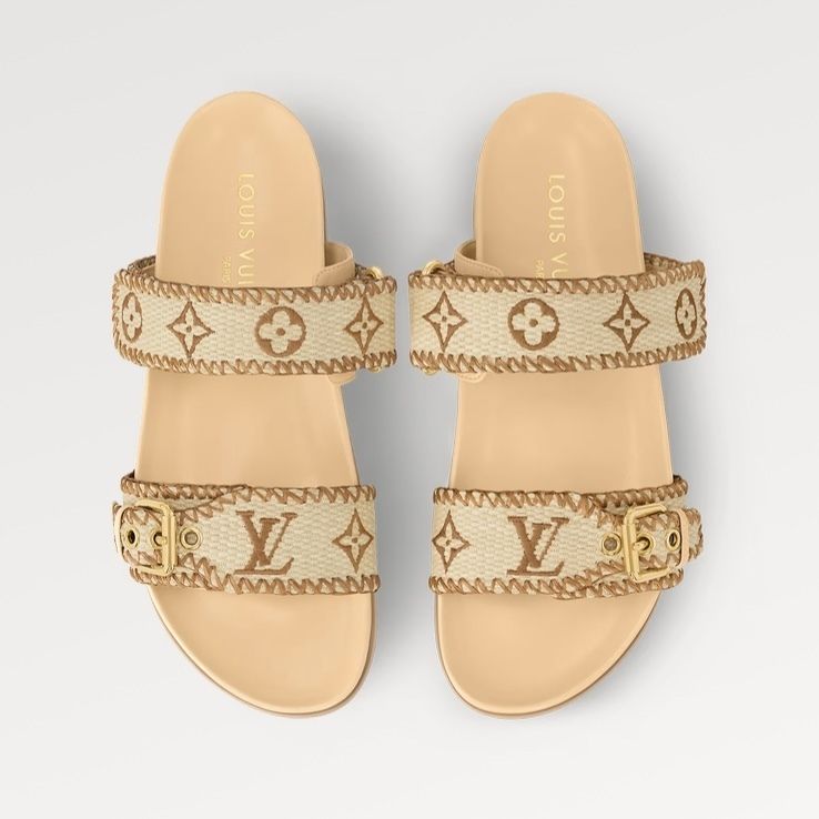 【ささっと履いていける♪】Louis Vuitton★フラットミュール 新作 ルイヴィトン ☆ 履きやすさ◎ フラット ミュール お洒落