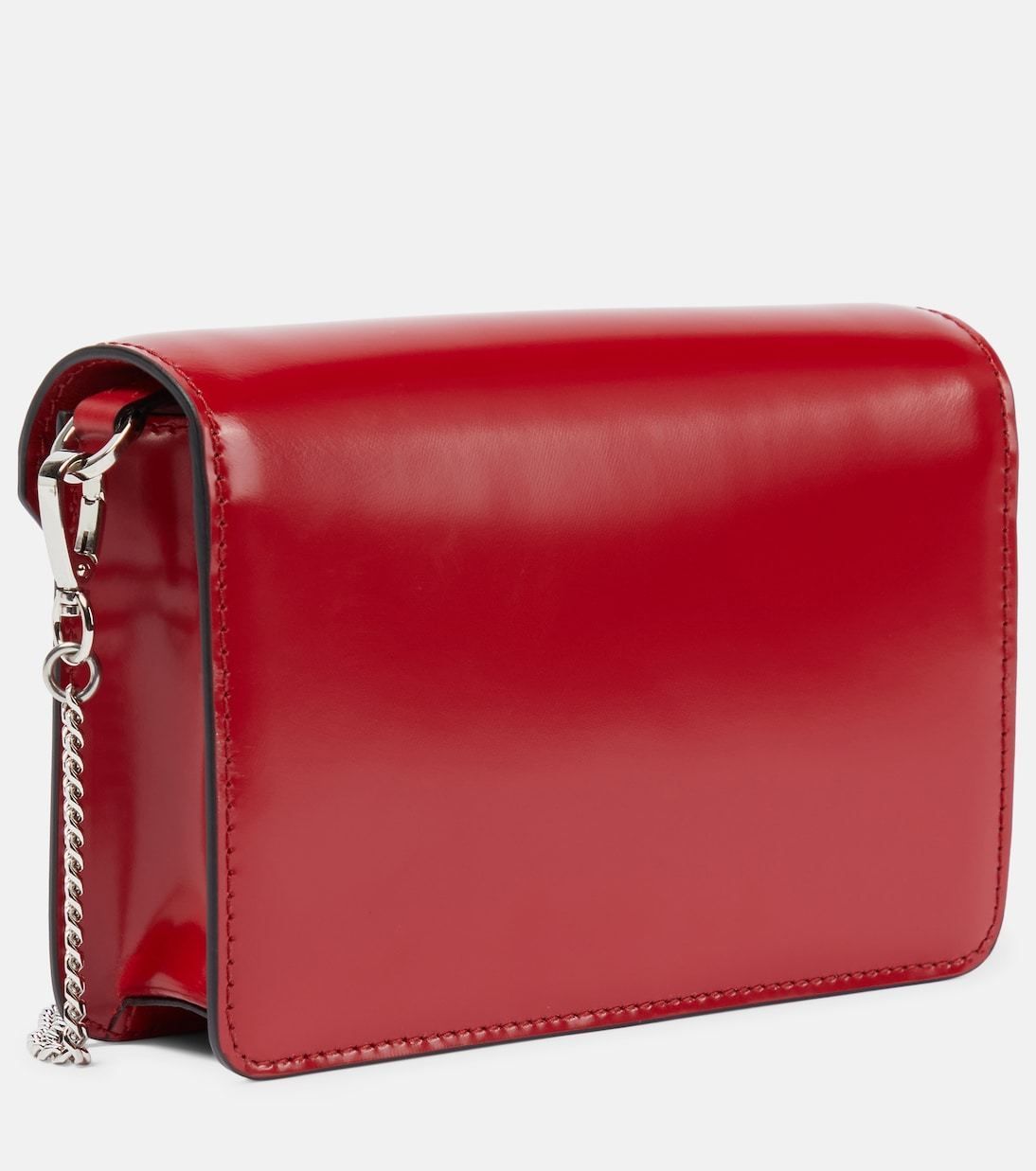 希少】 PRADA ロゴ入り レザー クロスボディバッグ レッド