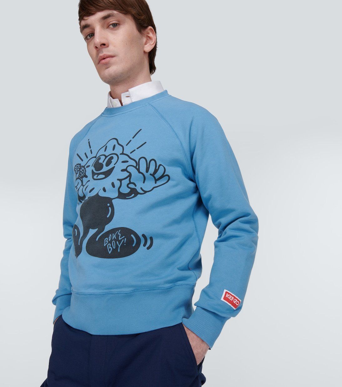 入荷now 口コミ 完売前に【KENZO】Boke スウェットシャツ コットン プリント Boy トップス