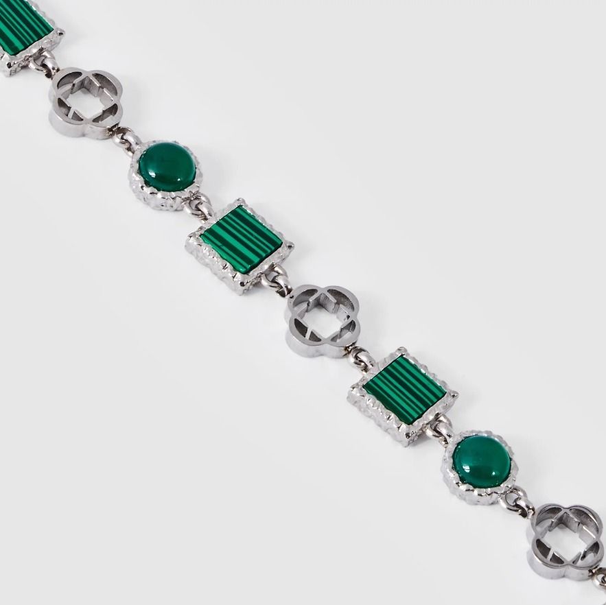 送関込【CRAFTD London】GREEN QUARTZ GEMSTONE ブレスレット 送税込【CRAFTD London】GREEN QUARTZ GEMSTONE BRACELET (2色