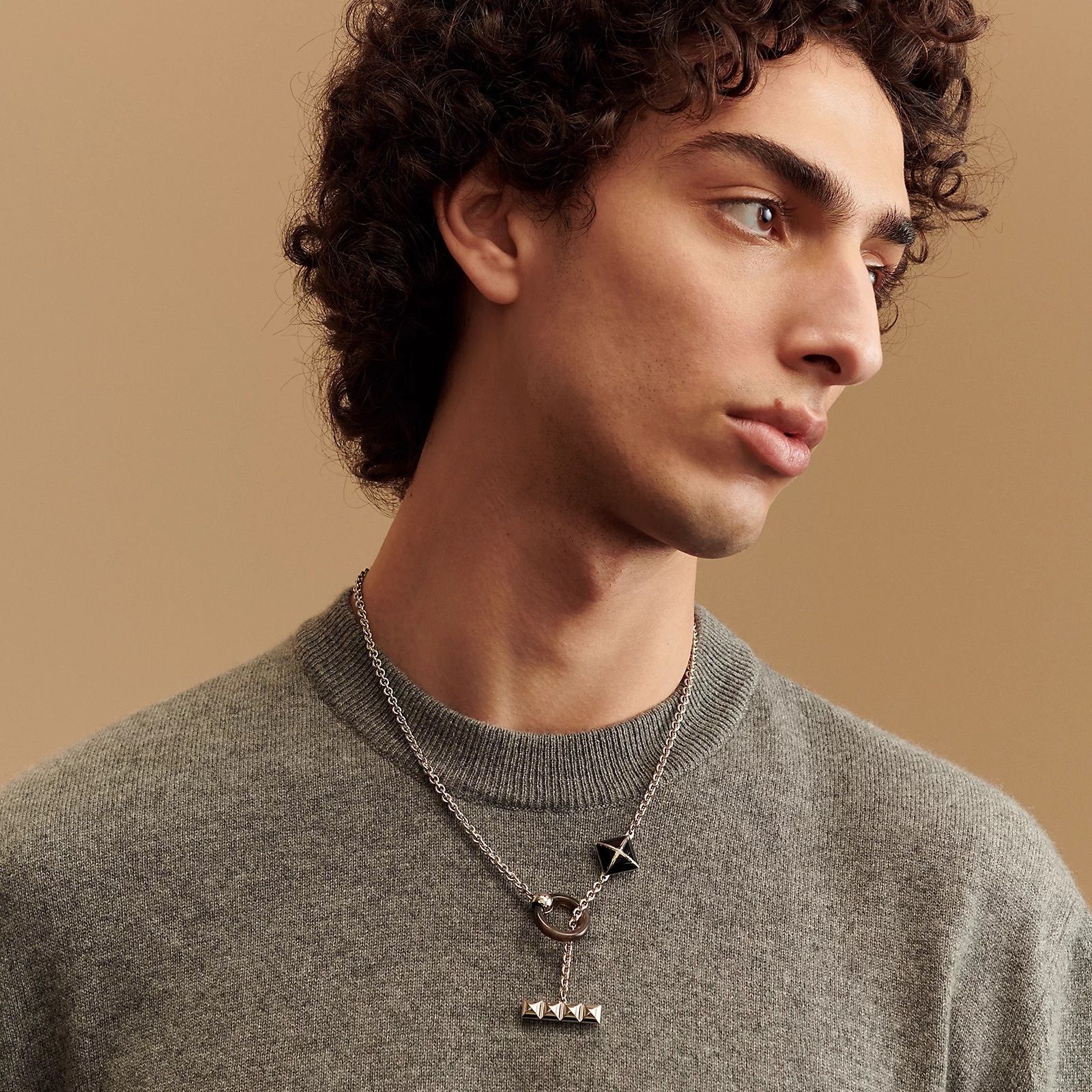 大人かっこいい！】HERMES メドール XO ネックレス (HERMES