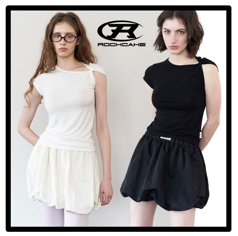 [ROCKCAKE]Nylon Shirred バルーン スカート★新作★韓国★ 関税込☆ROCKCAKE☆Nylon Shirred Balloon Skirt☆ミニスカート
