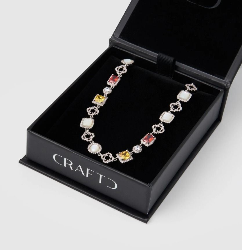 送料税込【CRAFTD London】ICED GEMSTONE BRACELET (2色) 国内発