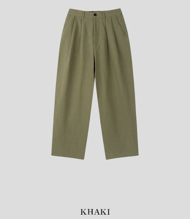 【2plan】Martin cool linen two-tuck pants 2plan】Martin cool linen two-tuck pants (2plan/パンツ