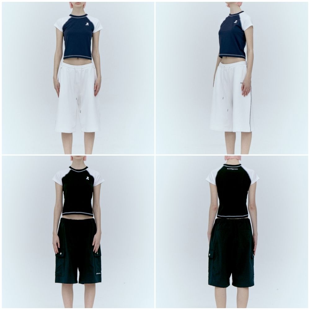 Rest&Recreation】24HS☆RAGLAN CROP TOP(S,M) (Rest