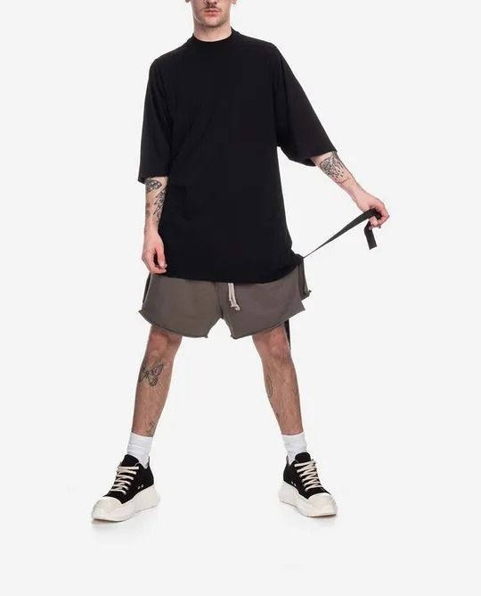 関送込！RICK OWENS コットン 半袖 無地 Tシャツ (RICK OWENS/T