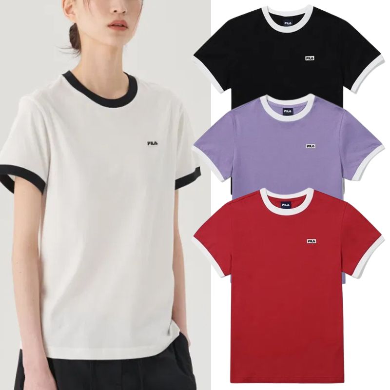 FILA☆新商品☆LADY'S_new color リンガー半袖Tシャツ_4色 (FILA