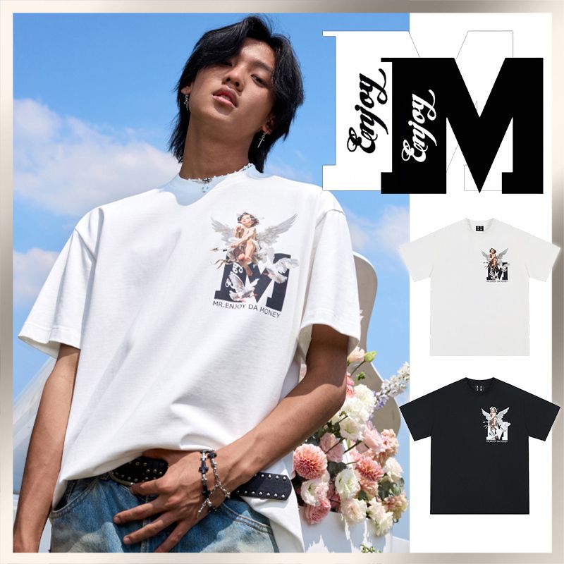 Tシャツ・カットソー MEDM 88rising Money Lucky angel back big print unisexual MEDM 88rising Money Lucky angel back big print unisexual (MR