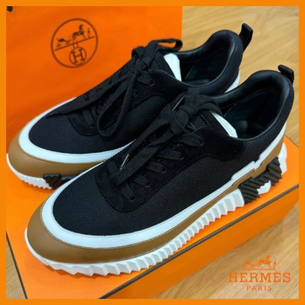 【素敵ブランドでオーラを格上げ♡】HERMES スニーカー ホース柄がポイント】HERMES Get スニーカー (HERMES/スニーカー