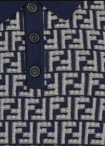 FENDI☆ウール FFロゴ 半袖 ポロシャツ【国内・関税込】 (FENDI