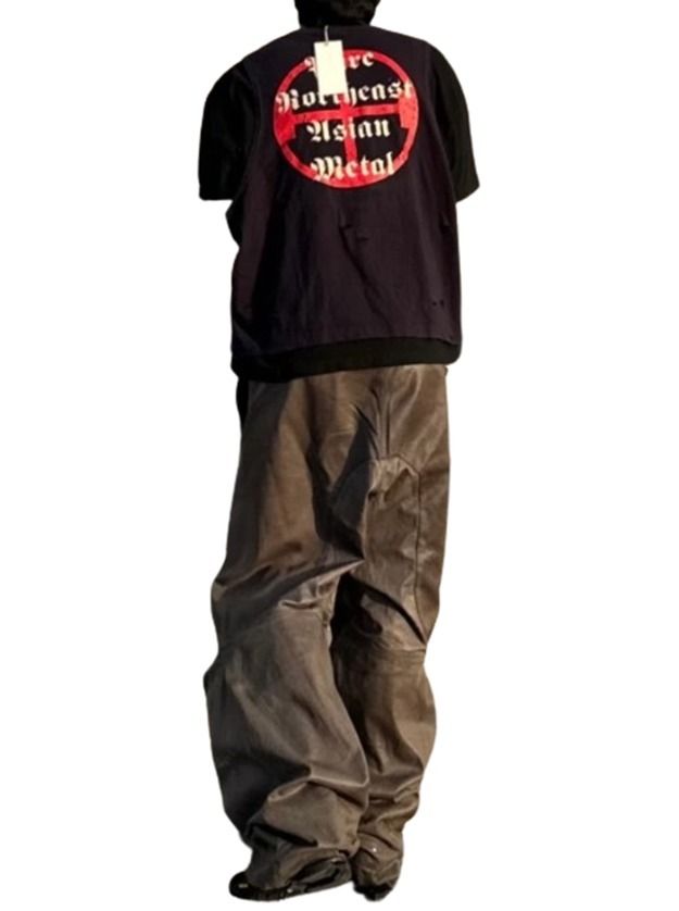 ★【Project G/R】★Coated Biker Armoured Pants★KhakiBrown★ ☆【Project G/R】☆Coated Biker Armoured Pants☆KhakiBrown