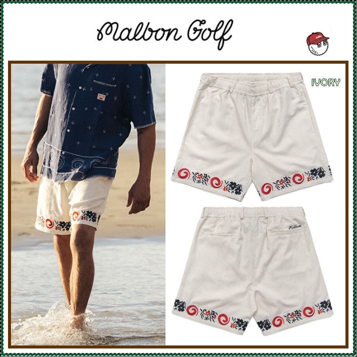 MALBON マルボンゴルフ メンズ ショートスリーブシャツ パンツ 2