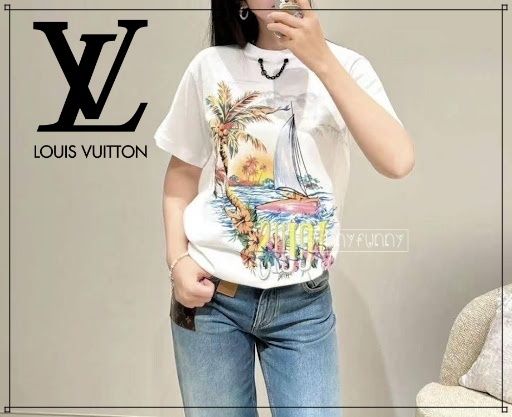 24AW☆》ルイヴィトン Tシャツ 半袖 南国 (Louis Vuitton/T