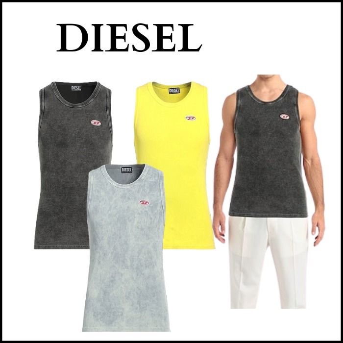 DIESEL ベスト タンクトップ エンブレム