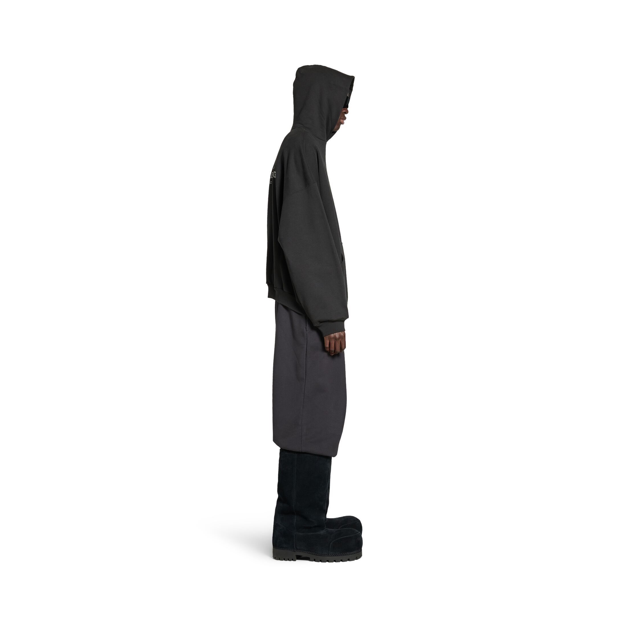 関税・送料込 BALENCIAGA Black cotton oversize パーカー 関税送料込み】BALENCIAGA ACTIVEWEAR HOODIE オーバーサイズ