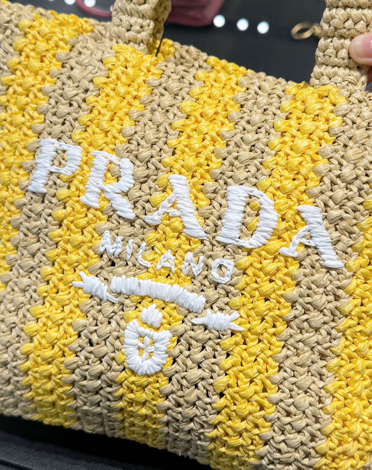 数量限定!EXPRESS便可◎ PRADA クロシェ編みトートバッグ 1BG422 数量限定!EXPRESS便可◎ PRADA クロシェ編みトートバッグ 1BG422
