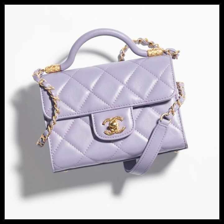 ☆可愛い☆シャネル トップハンドル付ミニフラップバッグ