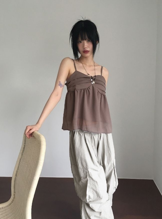 WONDER WONDER】Nylon Cargo 2Way Banding L Wide Jogger Pt