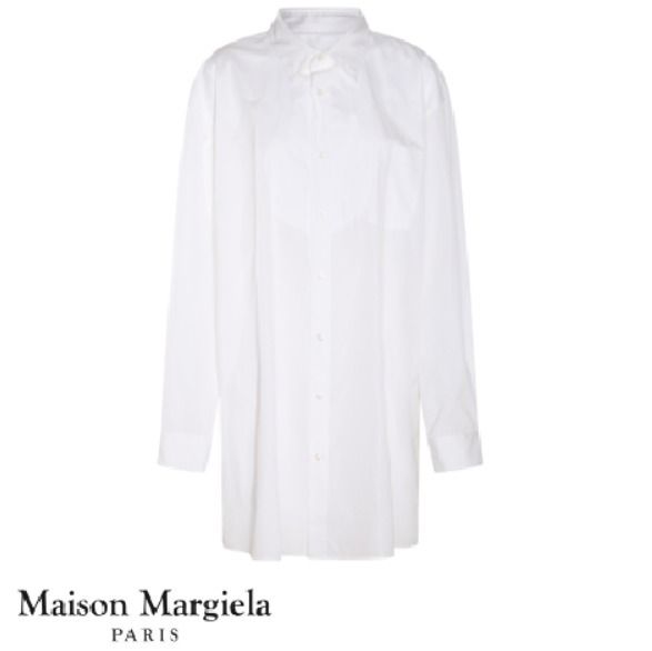 Maison Margiela ホワイトオックスフォードシャツ デイリー