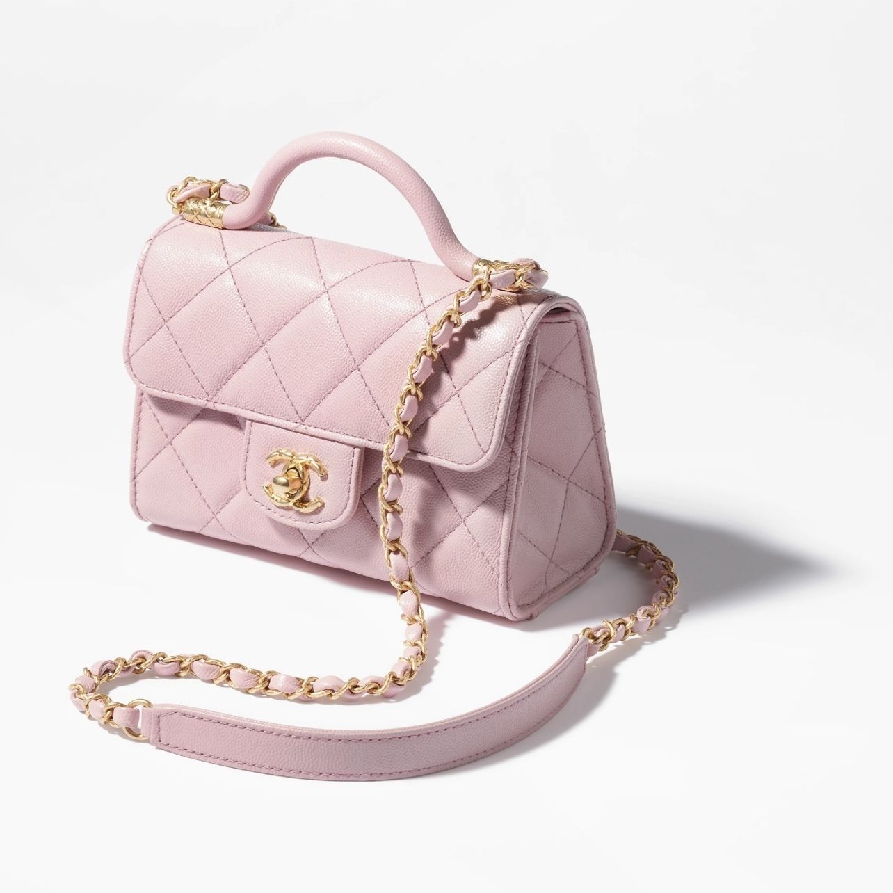【エレガントでおしゃれ♪】CHANEL ショルダーバッグ パールがエレガント☆】CHANEL スモール ショッピング バッグ