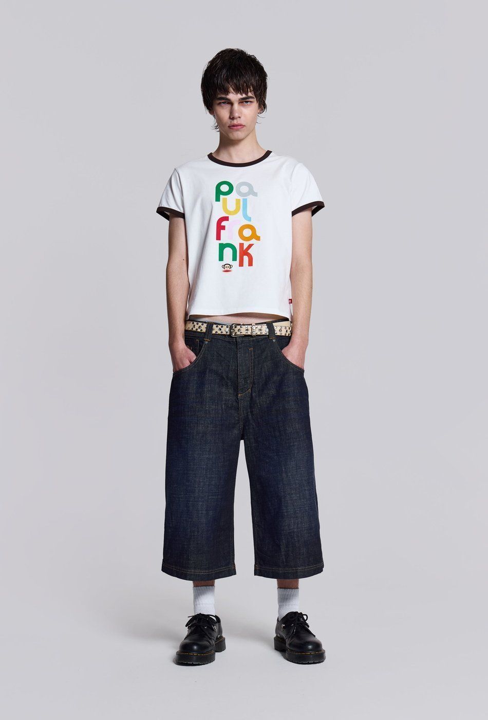 大人気！Jaded London★Paul Frank Spellout Ringer Tシャツ 大人気！Jaded London☆Paul Frank Spellout Ringer Tシャツ