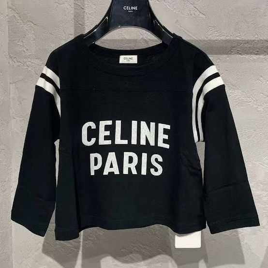 限定セール CELINE】セリーヌ (CELINE/T ロゴ ボクシーTシャツ PARIS CELINE トップス