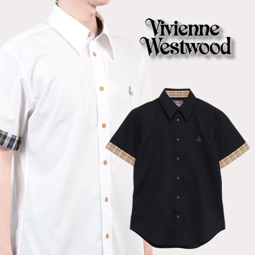 WOOL リラックス半袖シャツ(ブラック)（メンズ）（2612851024
