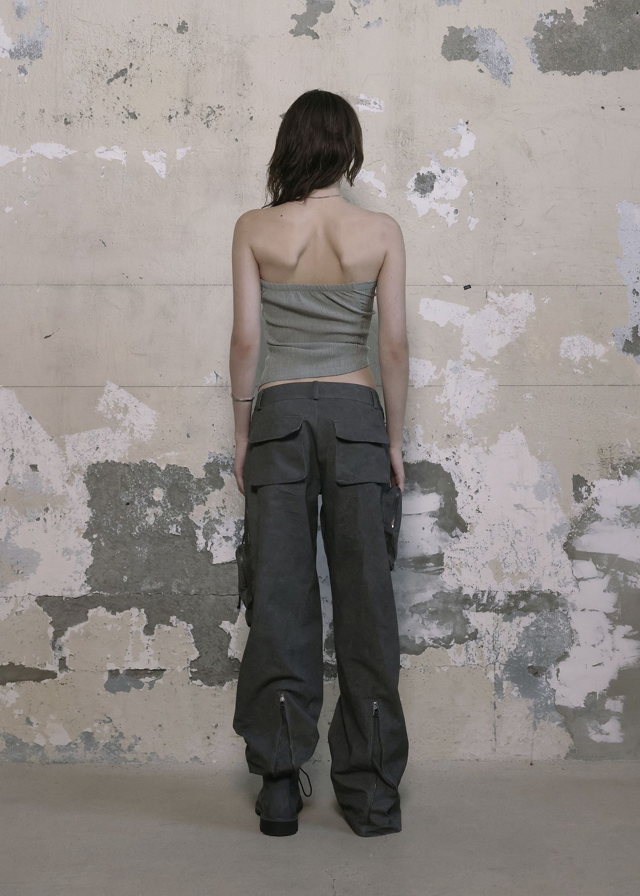 BOHEMIAN SEOUL】BOHEMSEO OBLIQUE BUTTON BUSTIER 24SS正規品