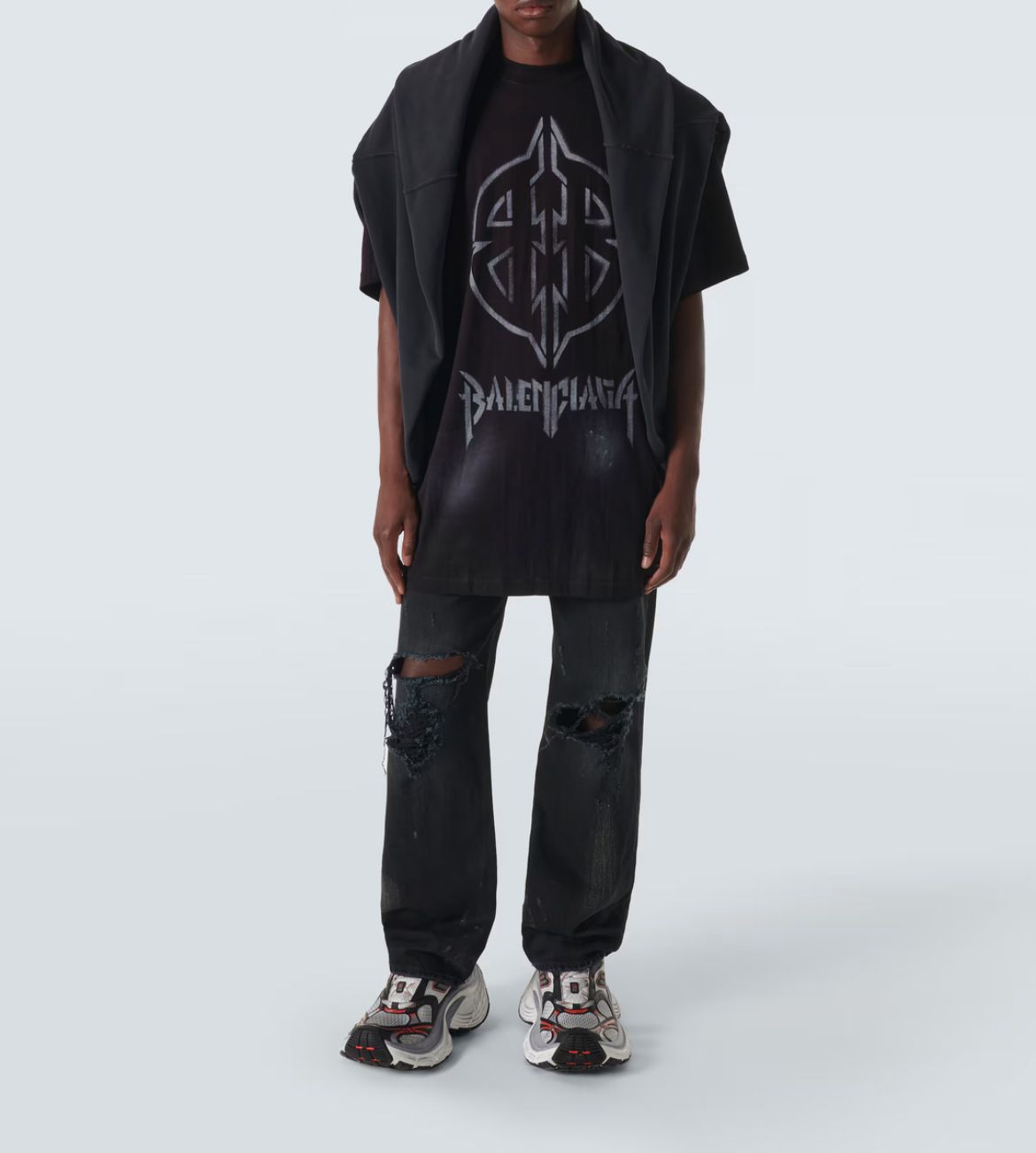 国内発】BALENCIAGA BB STENCIL Tシャツ オーバーサイズ
