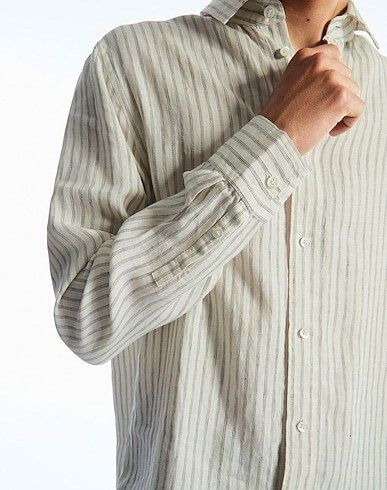COS ストライプ リネンシャツ 送料関税込 COS ストライプ リネンシャツ 送料関税込 (COS/シャツ