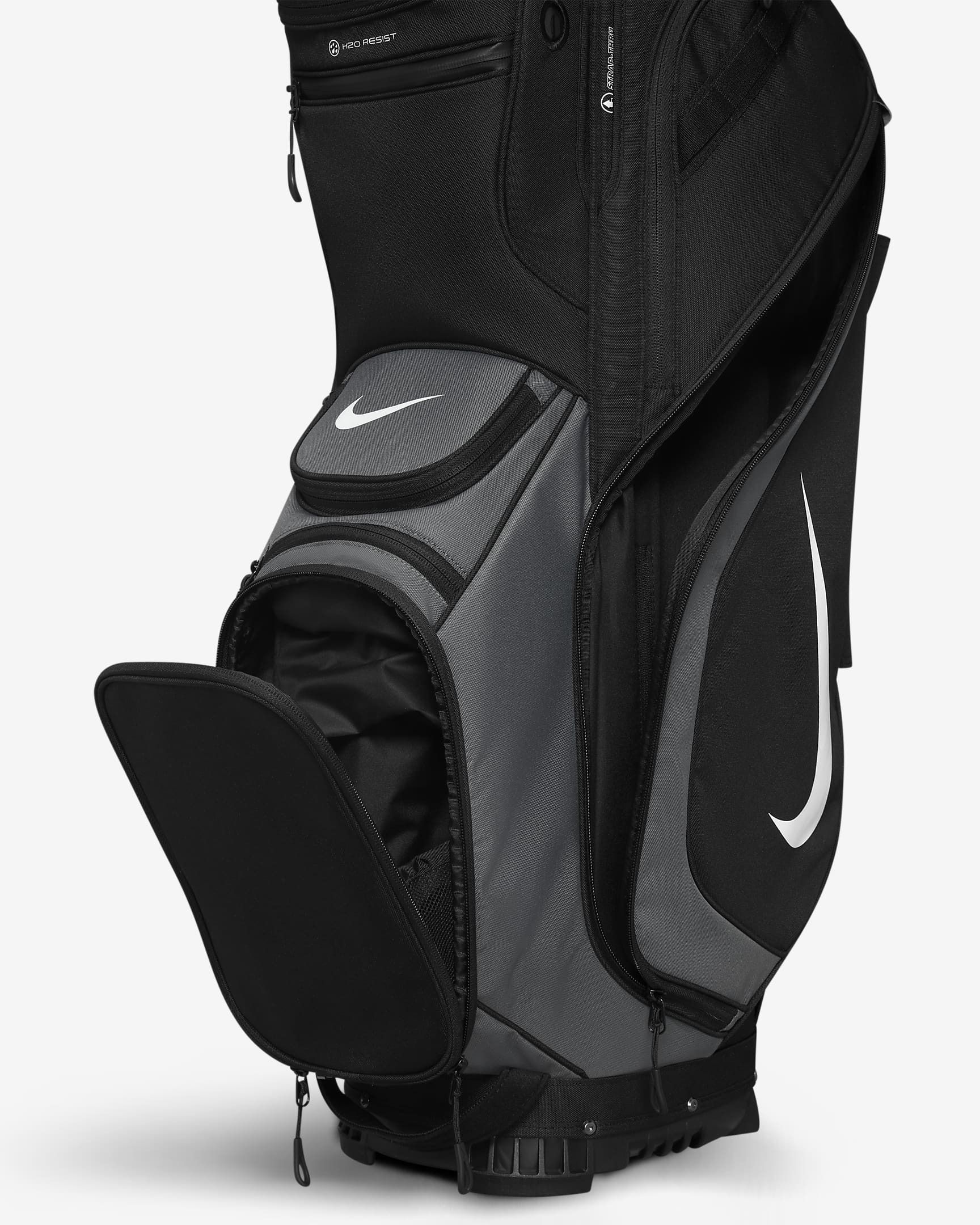 機能的【NIKE】Performance Cart ゴルフバッグ Black/Iron Grey