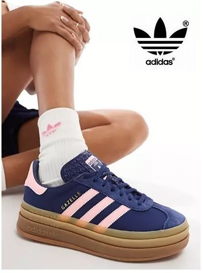 ☆大人気☆adidas Originals Gazelle Dark Blue/Pink Spark