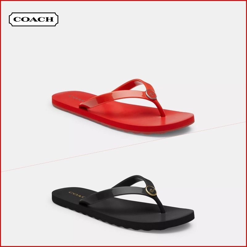 サンダル・ミュール COACH Zayn Flip Flops US7B 24cm CR858 COACH]Zayn Flip Flop☆ユニセックス☆ (Coach/サンダル