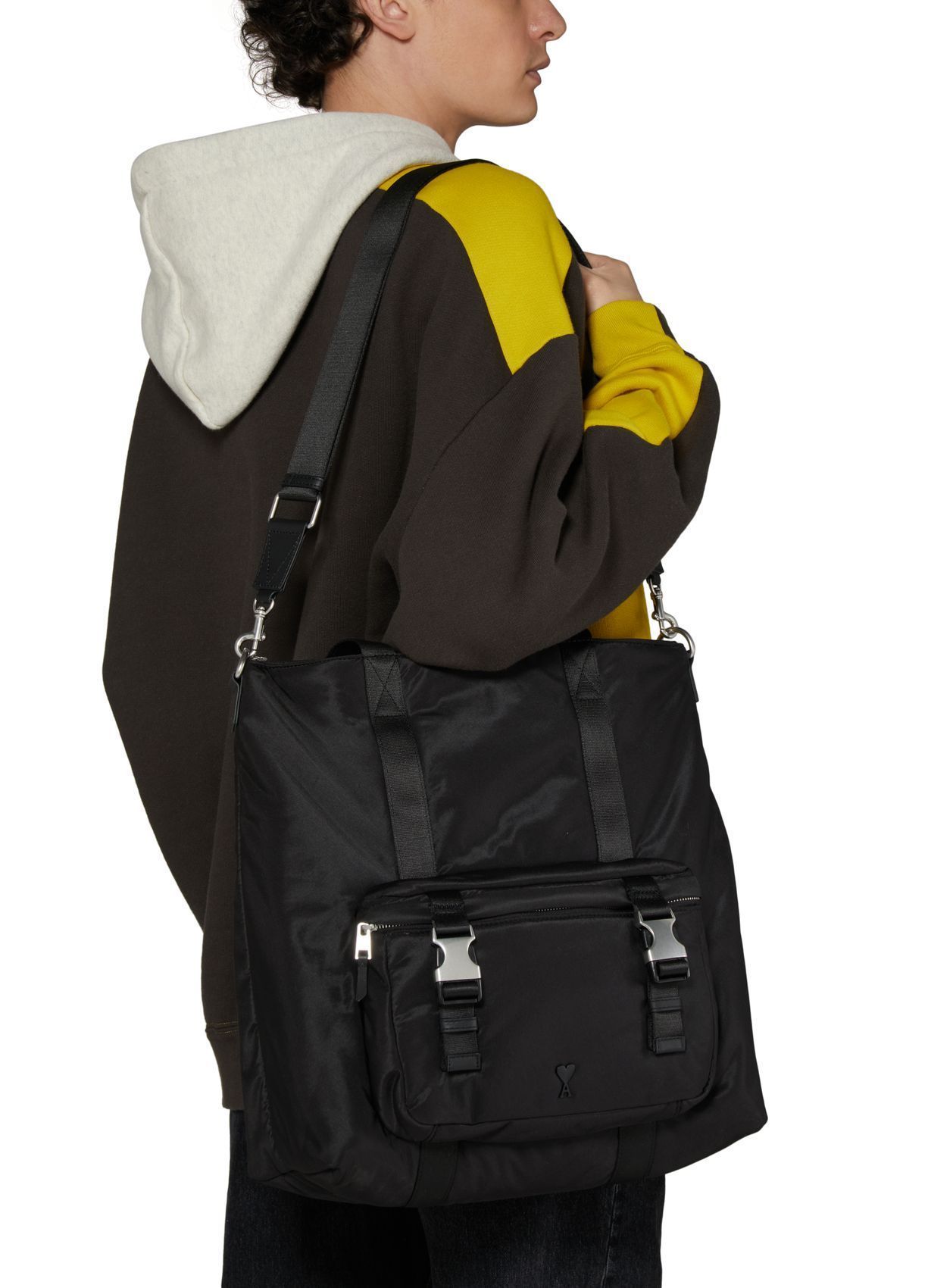 【関税込】AMI PARIS アミパリ◆ハート ロゴ トートバッグ 2way 関税込】AMI PARIS アミパリ◇ハート ロゴ トートバッグ 2way