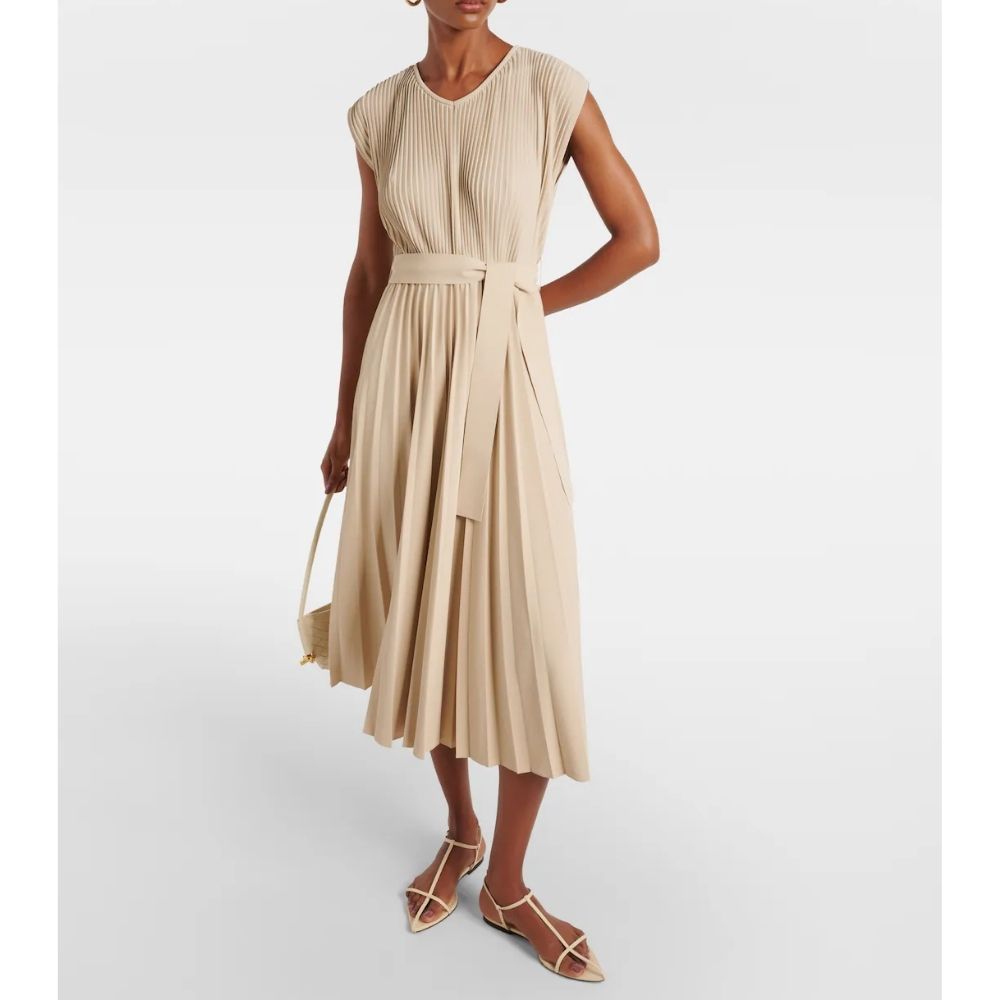 MaxMara◇プリーツジャージー ミディドレス (Max Mara LEISURE