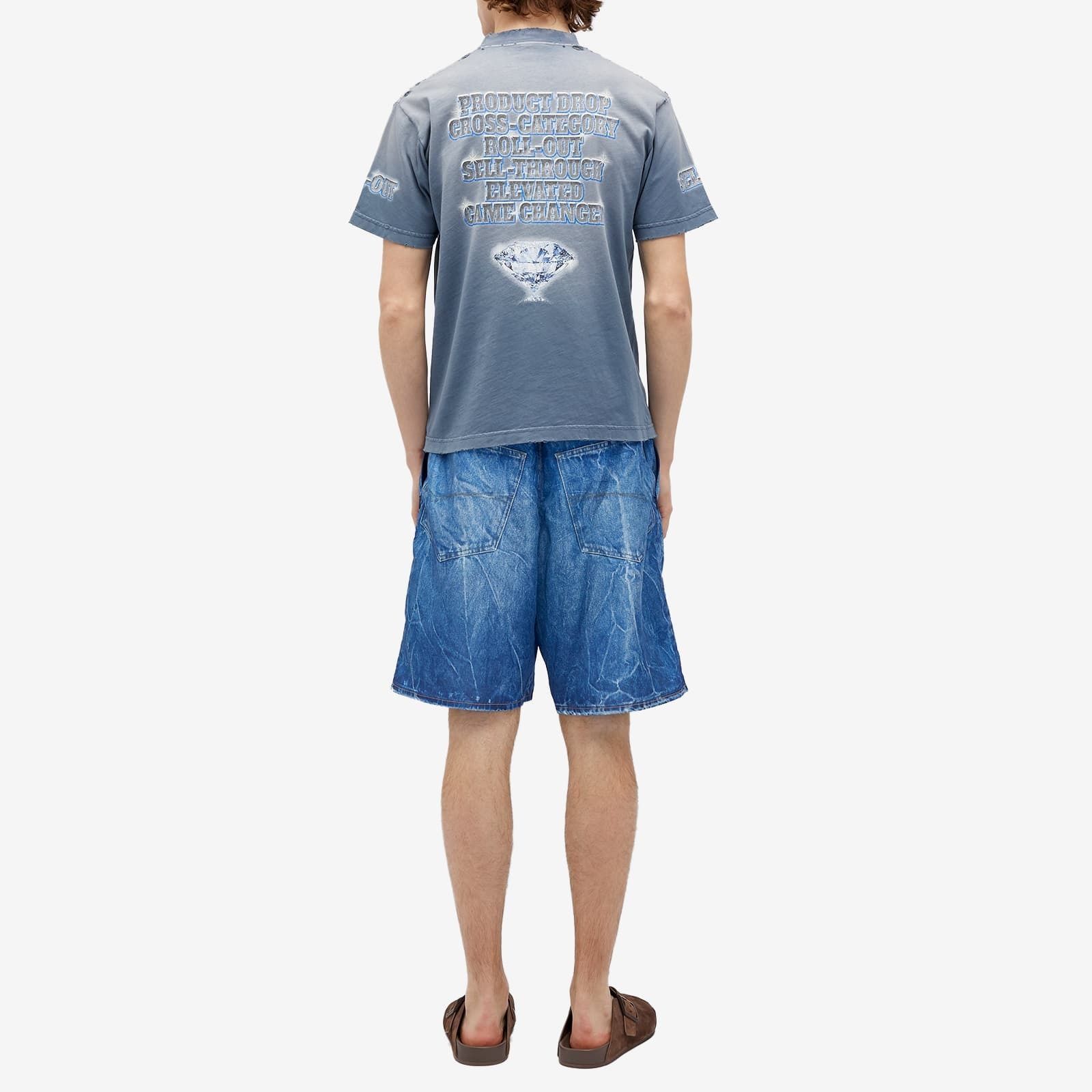 人気★関税込【BALENCIAGA】 SEE NOW BUY NOW Tシャツ Blue 人気☆関税込【BALENCIAGA】 SEE NOW BUY NOW Tシャツ Blue