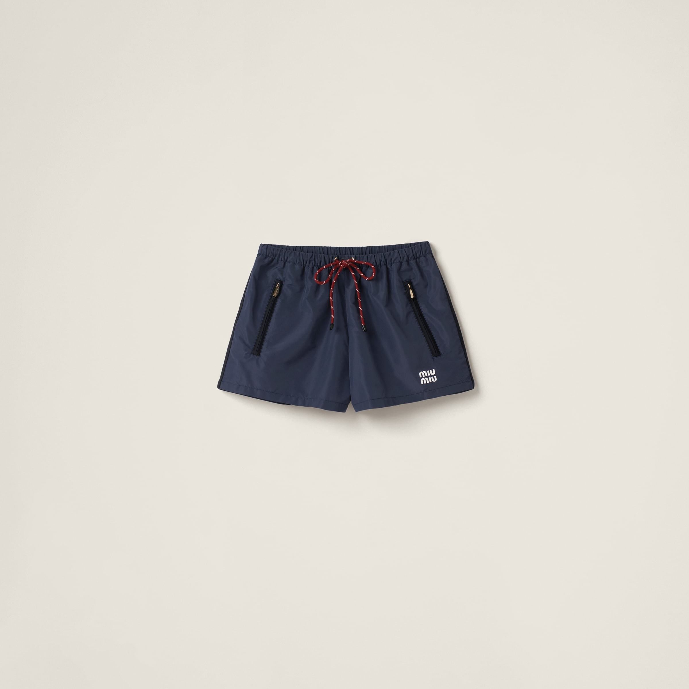 関税送料込★MiuMiu テクニカルファブリック ショートパンツ 送料無料》 MIU MIU Technical fabric shorts (MiuMiu/ショート