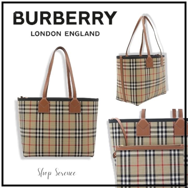 関税込【Burberry】ロンドントートバッグ ヴィンテージチェック