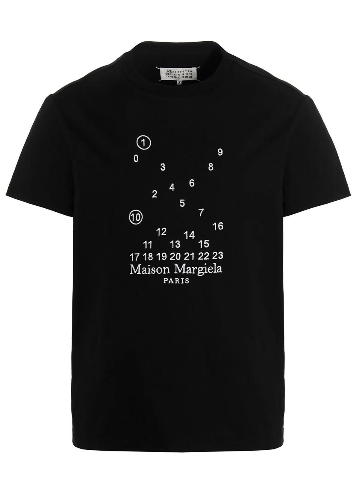国内発送 メゾンマルジェラ ロゴTシャツ 黒 ブラック 即納可能 Maison Margiela / メゾン マルジェラ ： T-SHIRT S50GC0685
