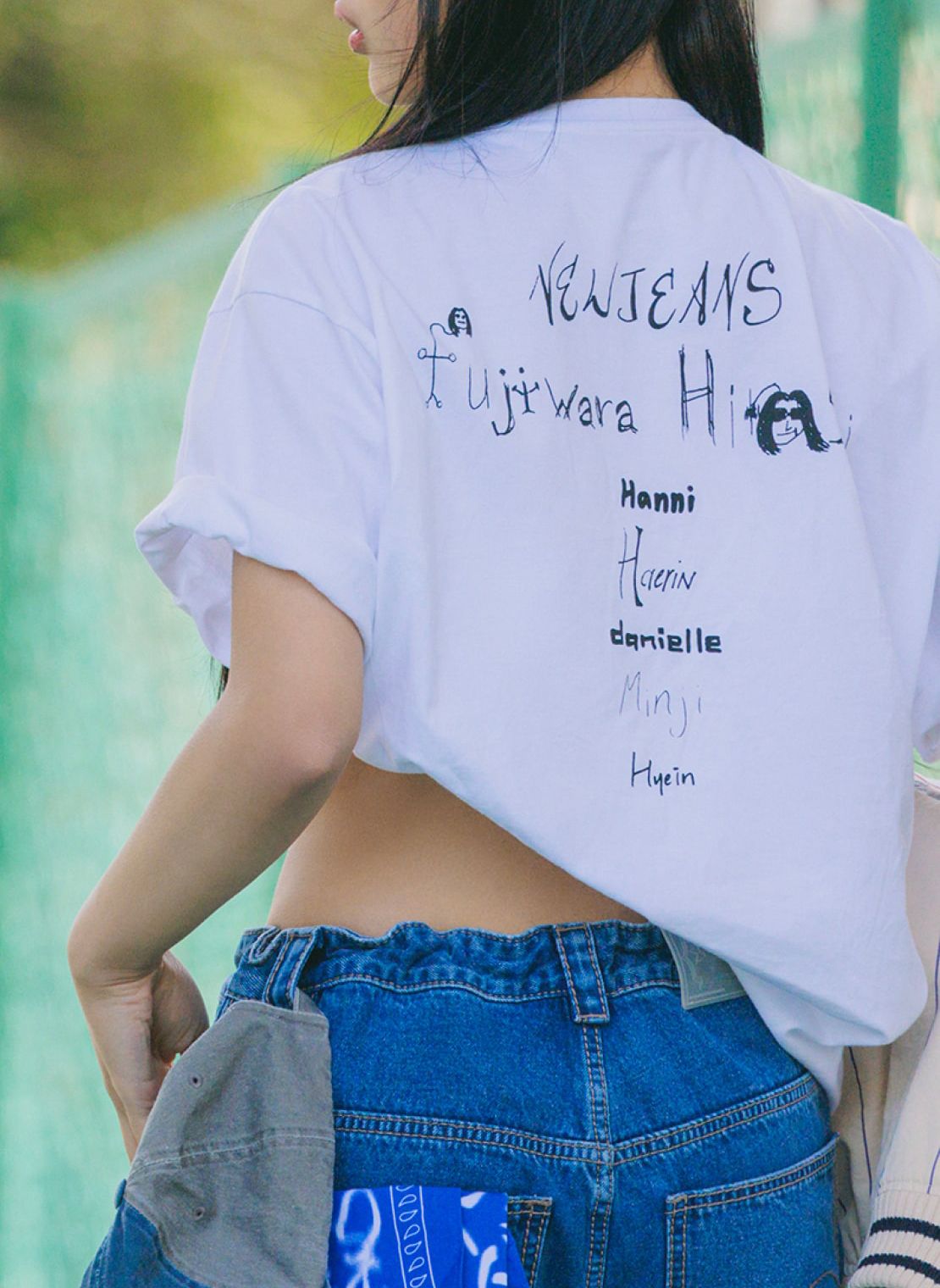 NewJeans x Hiroshi Fujiwara】Coller T-Shirt White Ver. 4 (T