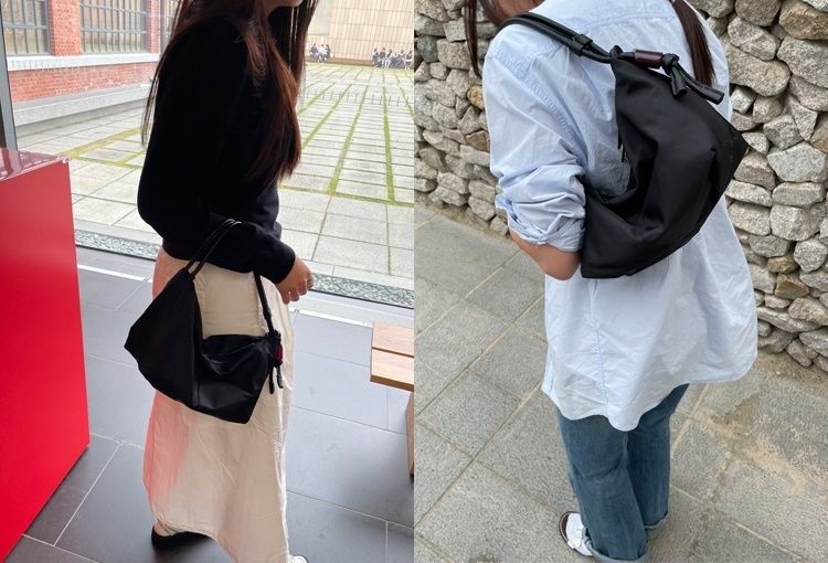 ☆Archivepke☆Ridge shoulder bag☆Nylon black☆韓国☆大人気
