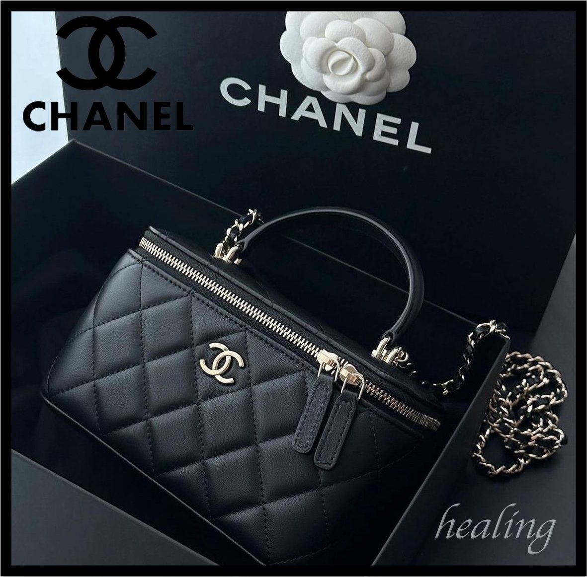 新作！】CHANEL/シャネル ヴァニティ トップハンドル パール