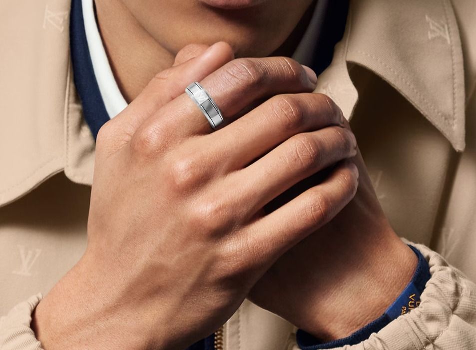 【安心国内】Louis Vuitton リング LV スパイク バンド 指輪 リング・LV スパイク S00｜ルイ・ヴィトン 公式サイト - M1534M