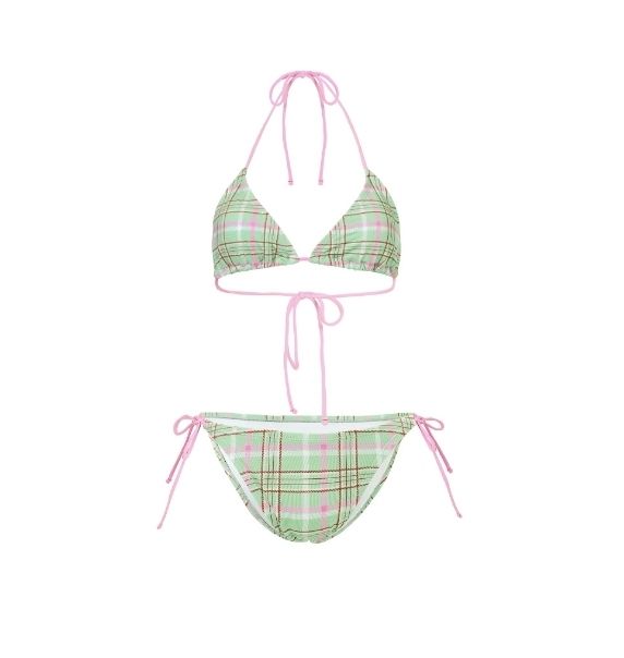 数々の賞を受賞 PISCESS【送料込】中町綾さん着用☆Plaid Bikini Triangle Check 水着・ラッシュガード