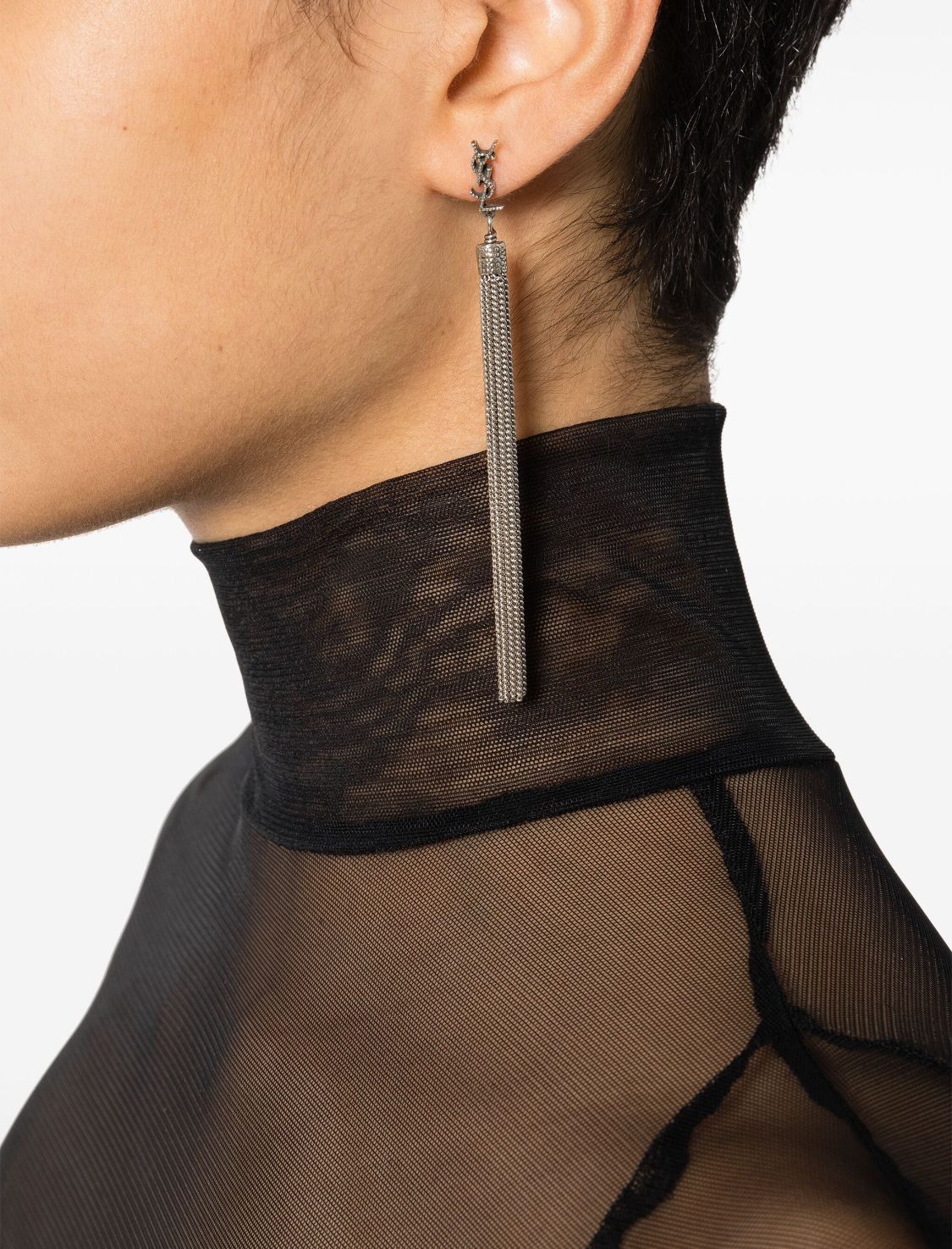 Yves Saint Laurent(イヴサンローラン) タッセルピアス グリーン