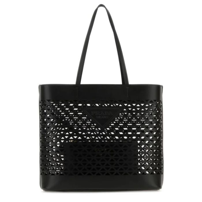 PRADA】Leather shopping bag レザー ショッピングバッグ (PRADA