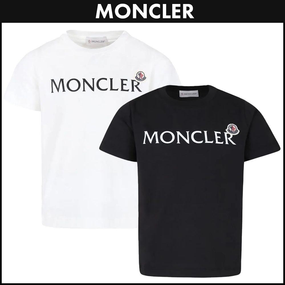 大人もOK★MONCLER Enfant ロゴ刺繍 Tシャツ 国内発送 関税込 大人もOKサイズ◎】MONCLER KIDS ロゴ 半袖Tシャツ