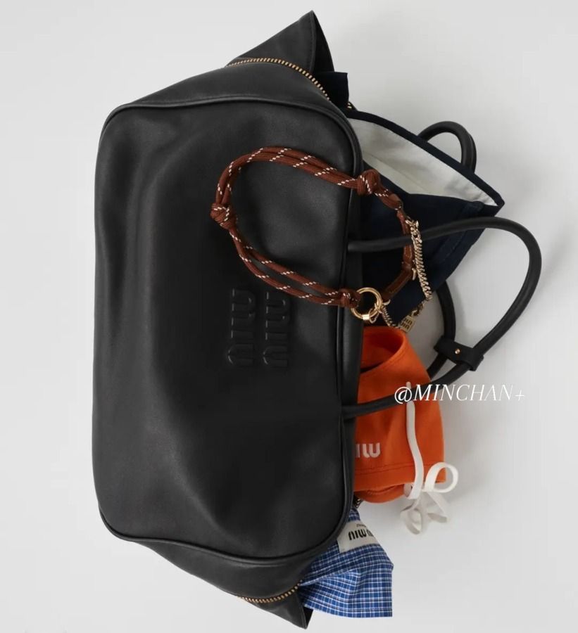 Miu Miu】Leather Beau bag レザーボーバッグ (MiuMiu