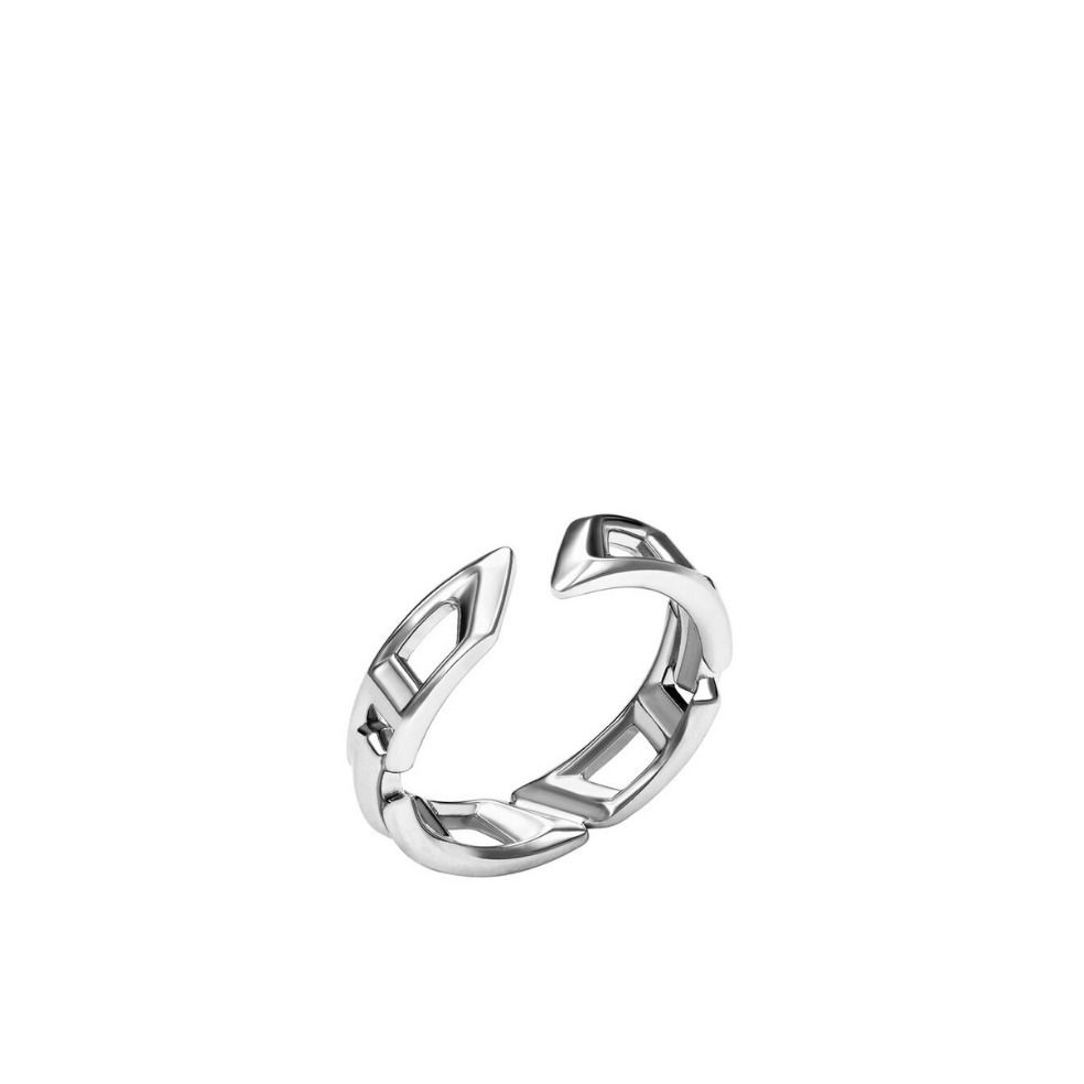 国内直営【DIESEL】D Logo Sterling Silver Band Ring (DIESEL